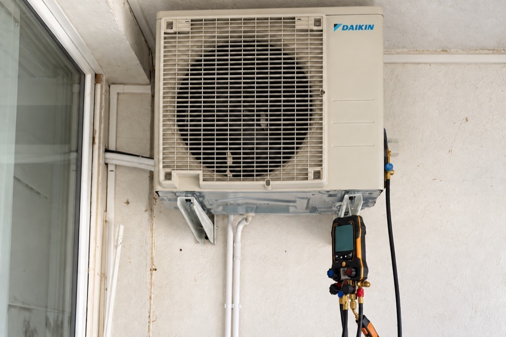 Diagnostic d’une climatisation Daikin avec un appareil de mesure raccordé